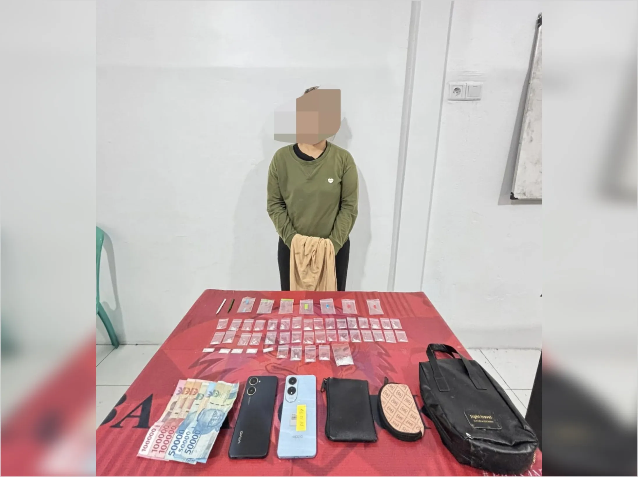 Ibu Rumah Tangga di Tanah Grogot Ditangkap karena Edarkan Sabu