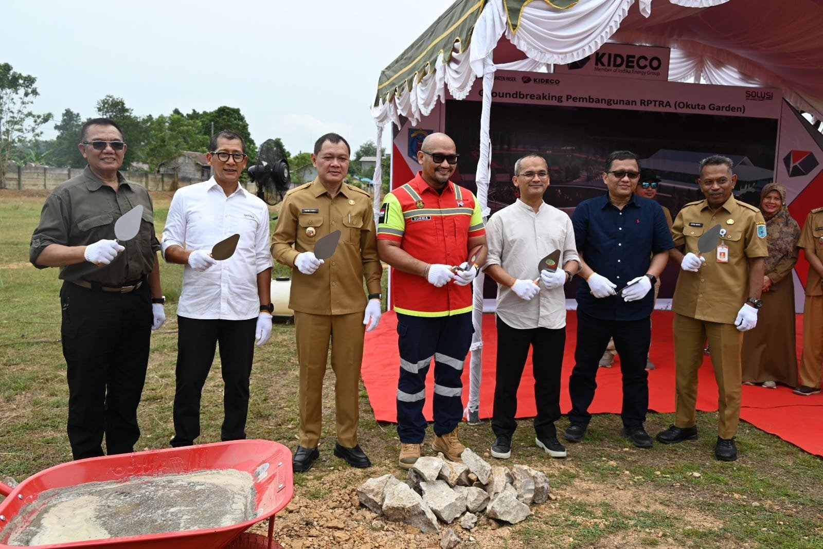 Kolaborasi Pemkab Paser dan PT Kideco Jaya Agung, Bangun RPTRA Okuta Garden di Desa Songka