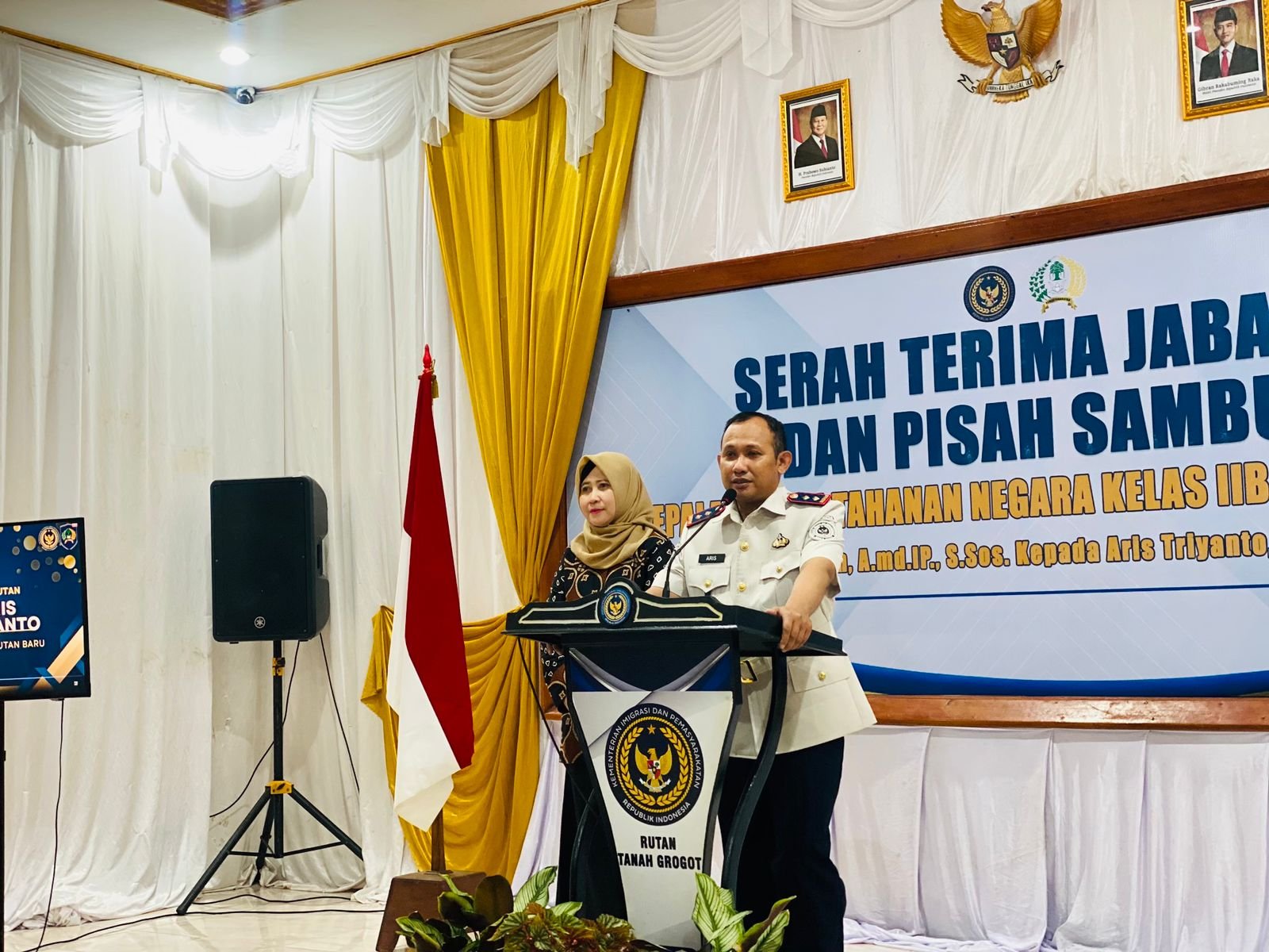 Tongkat Estafet Kepemimpinan Rutan Tanah Grogot Beralih, Aris Triyanto Siap Lanjutkan Inovasi