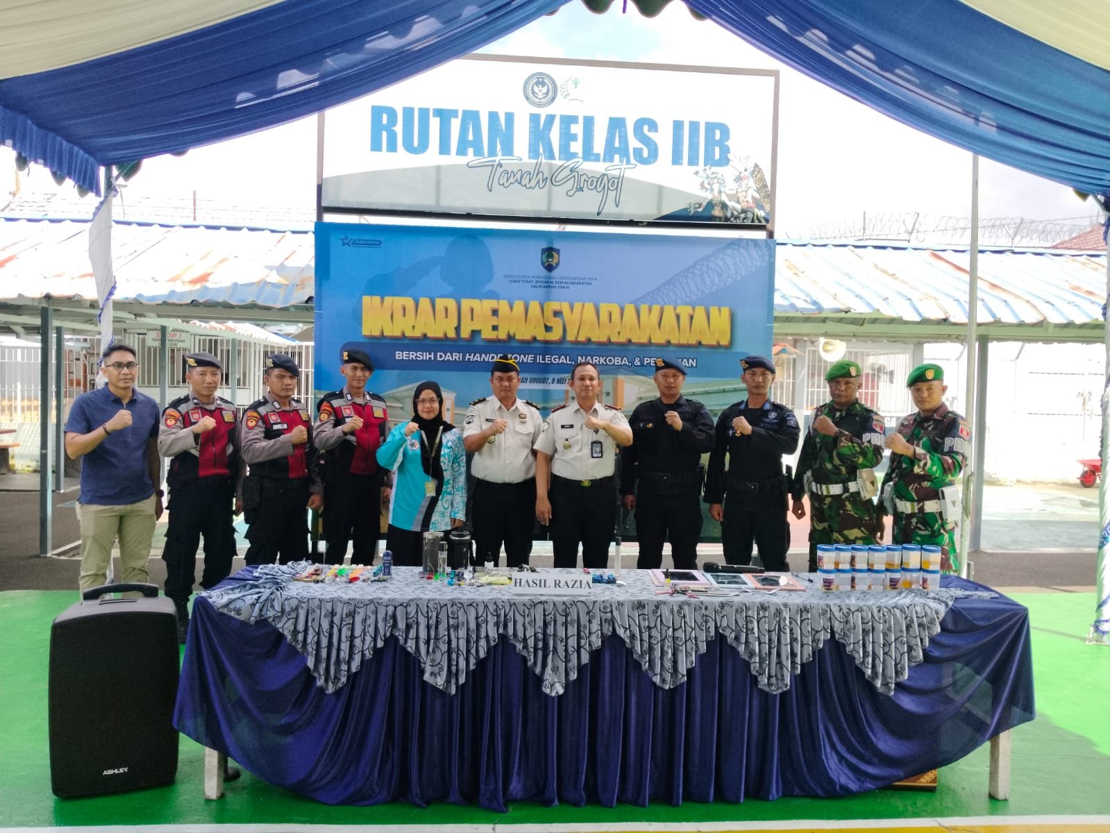 Komitmen Berantas Narkoba, Rutan Tanah Grogot Gelar Razia dan Tes Urine Dadakan