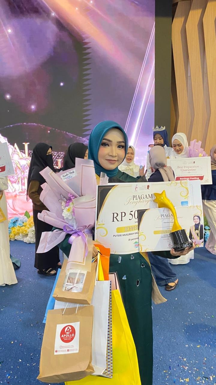 Keluar dari Zona Nyaman, Dinda Sindhu Prameshvari Ukir Prestasi di Puteri Muslimah Kaltim 2026
