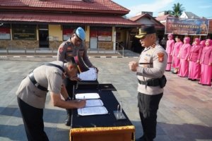 Kapolres Paser AKBP Novy Adi Wibowo Pimpin Sertijab, Sejumlah Jabatan Strategis Berganti