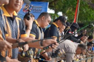 Sambut Hari Bhayangkara Ke 80, 1.080 Pemancing Ramaikan Sungai Kandilo