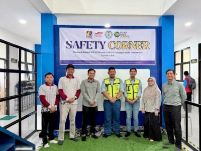 Dukung Aspek Lingkungan dan Keselamatan, PAMA KIDE Tanam Pohon dan Resmikan Safety Corner di SMKN 3 Tanah Grogot