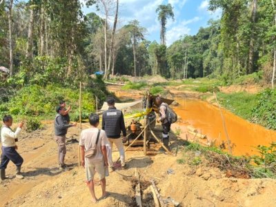 Polres Paser Amankan Penambang Emas Ilegal di Paser